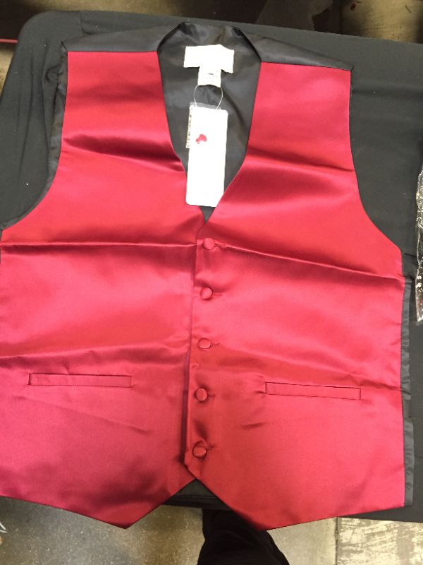 Photo 1 of Azazie Cabernet Men’s vest Red And Black M