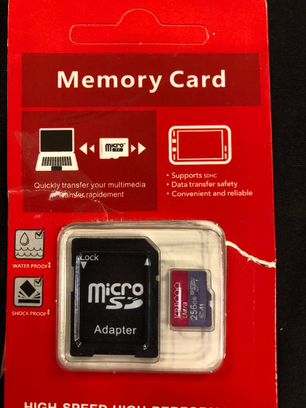 Photo 1 of Memory SD Card 256 GB with Adapter