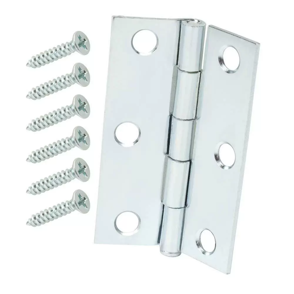 Photo 1 of 5 packs of Everbilt 2-1/2 in. Zinc Plated Narrow Utility Hinges (2-Pack)
