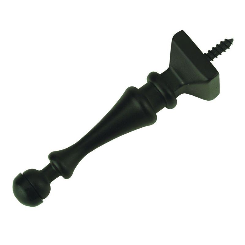 Photo 1 of 4 pack Door Stops: Door Stops 3-1/2 in. Oil-Rubbed Bronze Decorative Solid Doorstop 256
