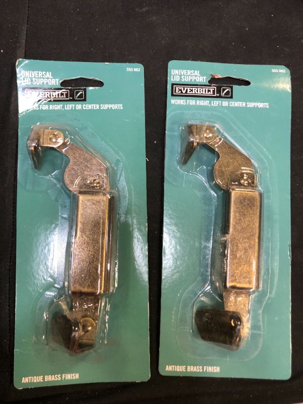 Photo 2 of 2 pack  Door Hinges: Hinges Antique Brass Universal Lid Support Hinge 15543	