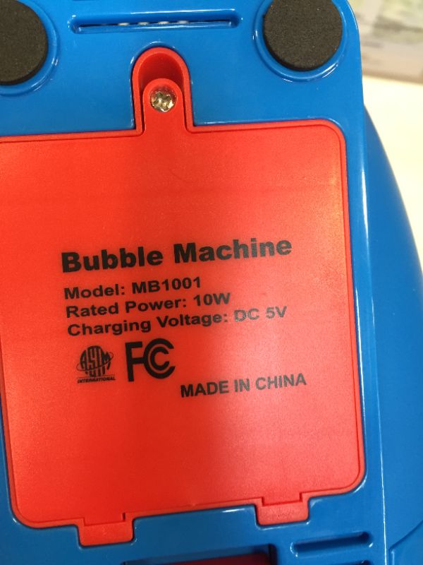 Photo 5 of Kiticute Automatic Bubble Machine for Kids, Portable Bubble Blower with 2 Speed ??Levels, Bubble Machine Over 5000 Bubbles Per Minute with Detachable Water Tank, Powered by Plug or Batteries