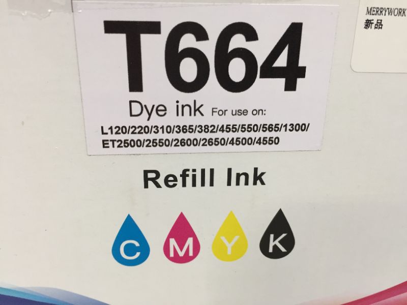 Photo 1 of Dye Ink T664  Refill Ink
