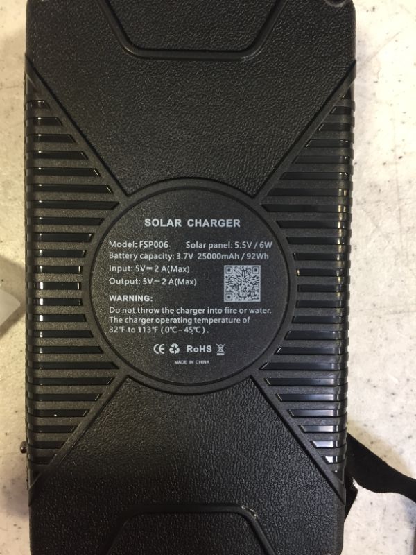 Photo 5 of Riapow 25000m solar charger black & orange