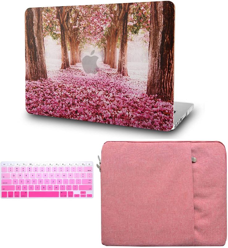 Photo 1 of KECC Compatible with MacBook Air 13 inch Case 2020 2019 2018 Release A1932 Retina Display + Touch ID Protective Plastic Hard Shell + Keyboard Cover + Sleeve (Cherry Blossoms)
