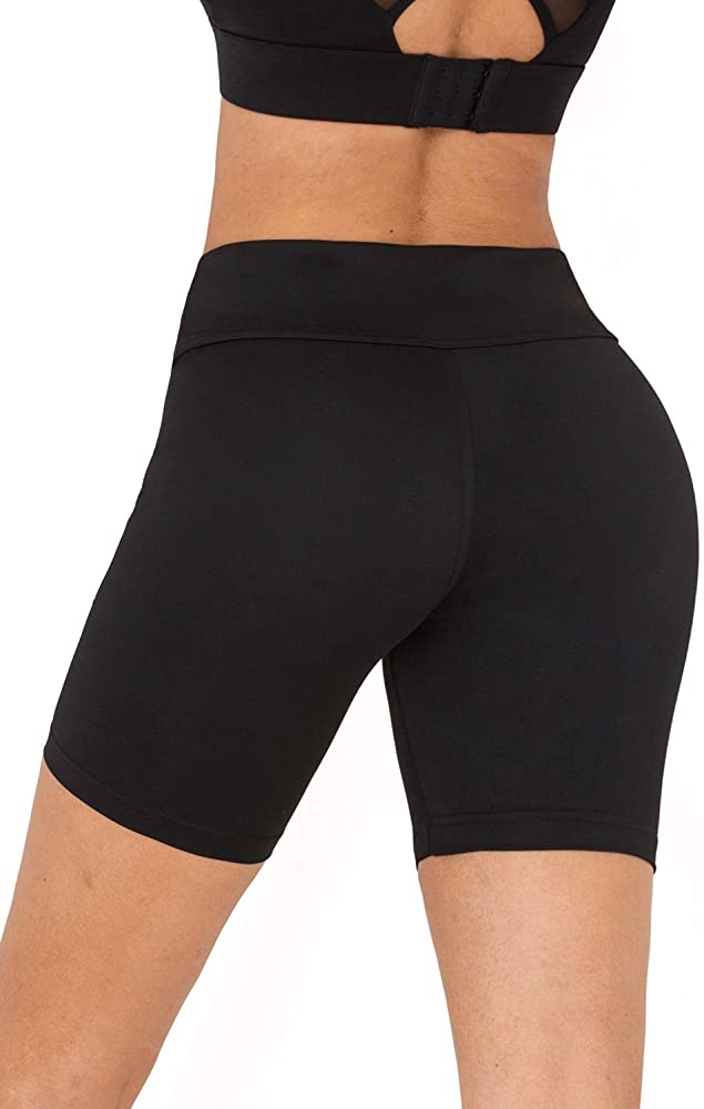 Photo 1 of Bamans Workout Shorts for Women High Waisted Running Biker Shorts