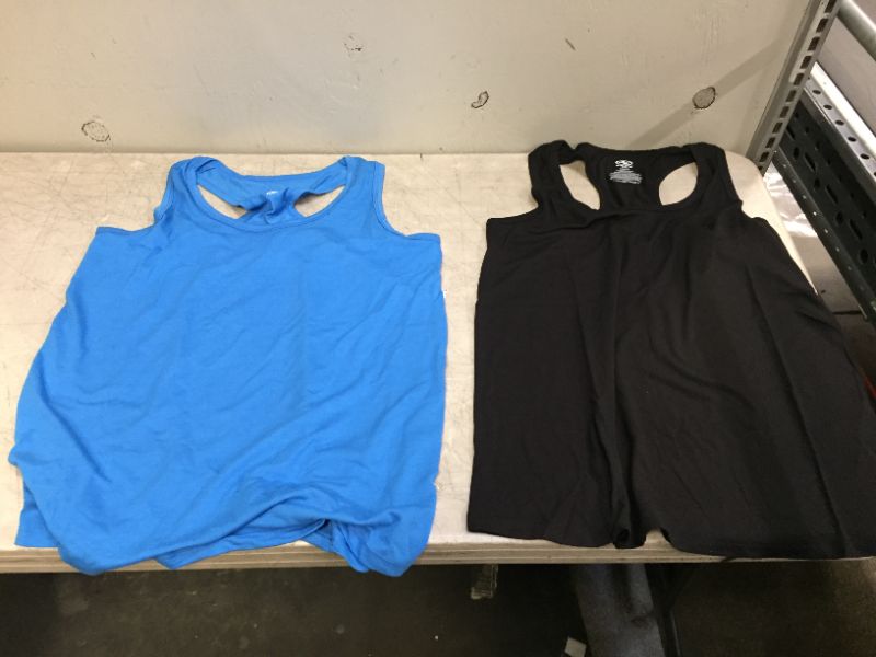 Photo 1 of generic workout shirts for women 2pcs black and blue 