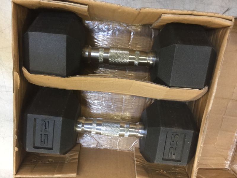 Photo 2 of CAP Barbell Coated Hex Dumbbells, Set of 2, 25 Lbs.