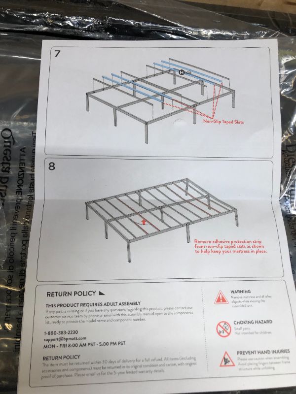 Photo 1 of 14 inch Metal Bed PLatform Sz FULL, QUEEN, KING