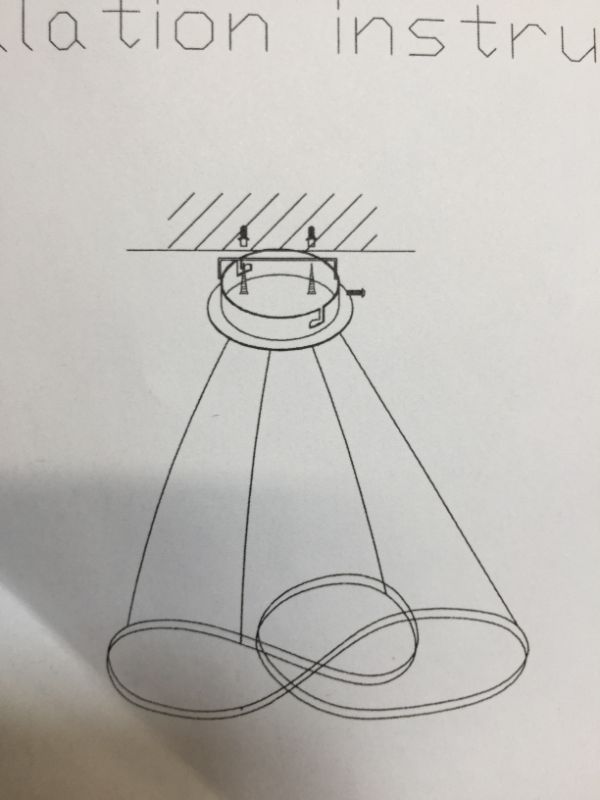 Photo 1 of ceiling hanging light design unknown make or model 