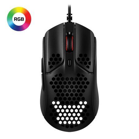 Photo 1 of HyperX Pulsefire Haste Ultra Light Hex Shell Design Gaming Mouse, Black
