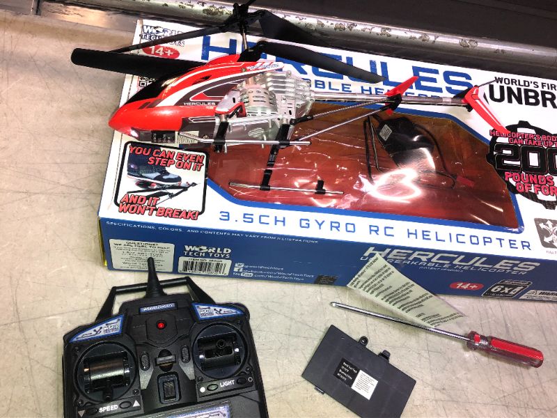 Photo 3 of Hercules Unbreakable 3.5CH RC Helicopter (Color May Vary)
