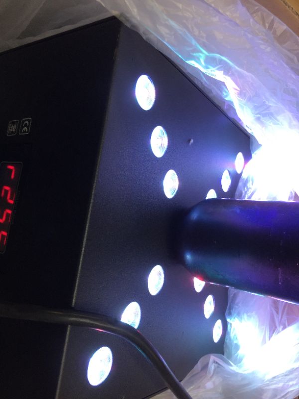 Photo 5 of 300W LED Fog Machine with Lights Smoke Machine 9 DMX Channels for Wedding Halloween Party Stage Effect
