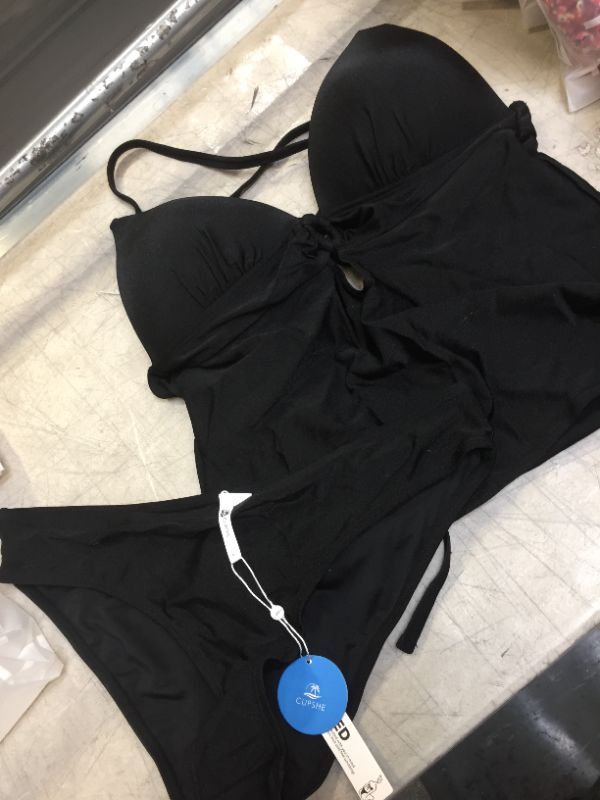 Photo 1 of WOMENS BATHING SUIT SIZE LARGE BLACK