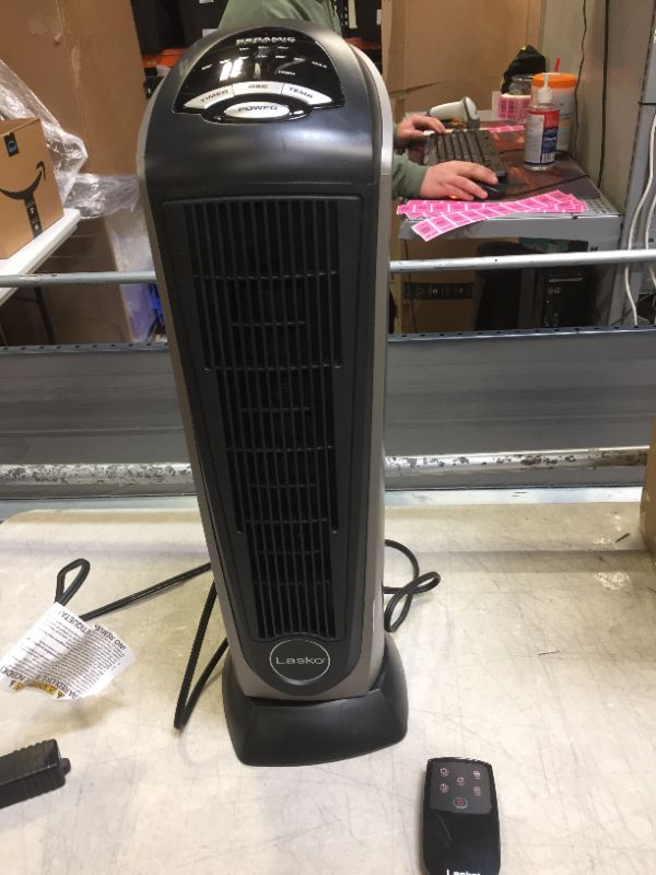 Photo 1 of 751320 Ceramic Tower Heater w Remote	