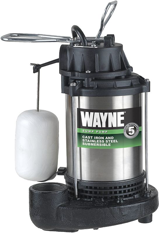 Photo 1 of WAYNE CDU980E 3/4 HP Submersible Cast Iron and Stainless Steel Sump Pump With Integrated Vertical Float Switch
