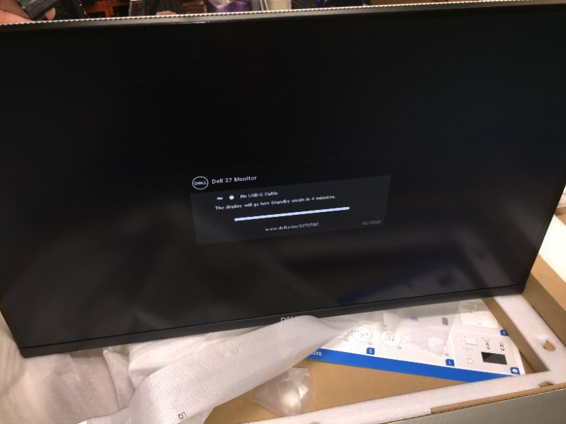 Photo 2 of Dell S2722QC 27-inch 4K UHD 3840 x 2160 60Hz Monitor, 8MS Grey-to-Grey Response Time (Normal Mode), Built-in Dual 3W Integrated Speakers, 1.07 Billion Colors, Platinum Silver (Latest Model)
