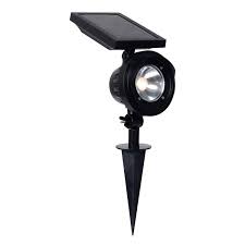 Photo 1 of Portfolio 120-Lumen Black Solar LED Spot Light
