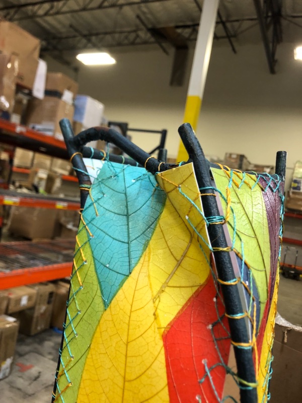 Photo 5 of 6 foot tall multi colored leaf lighting fixture 