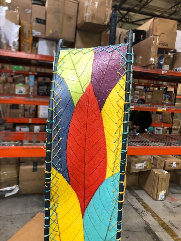 Photo 6 of 6 foot tall multi colored leaf lighting fixture 