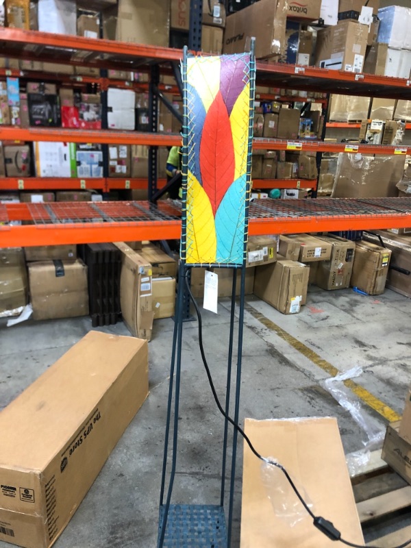 Photo 3 of 6 foot tall multi colored leaf lighting fixture 