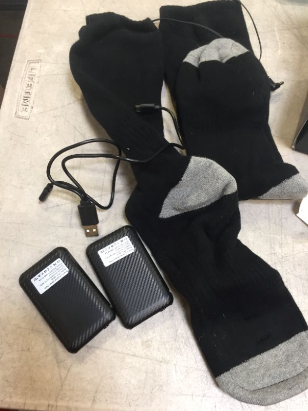 Photo 1 of GENERIC HEATED SOCKS WITH BATTERY PACKS LARGE