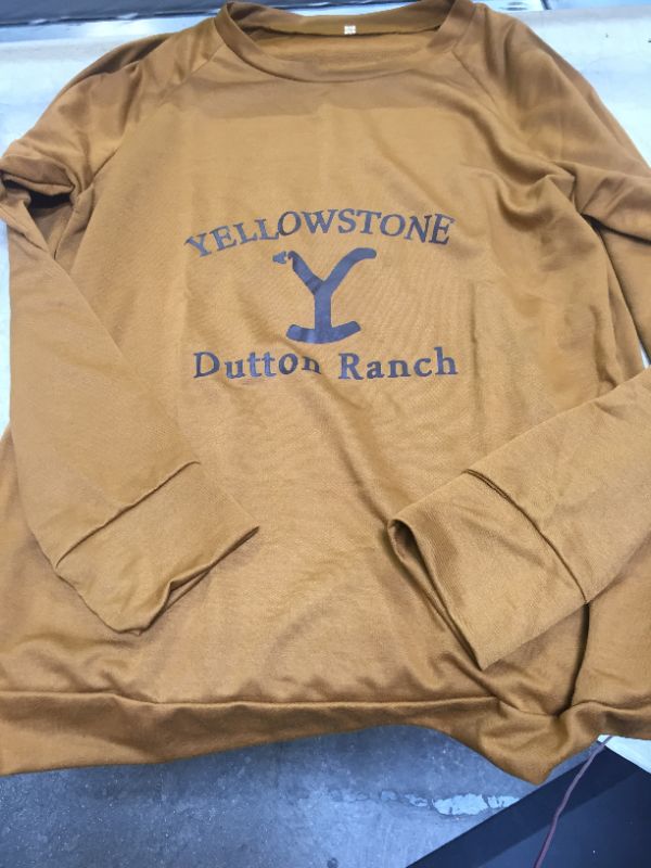 Photo 1 of BROWN ORANGE SHIRT LONG SLEEVE XL