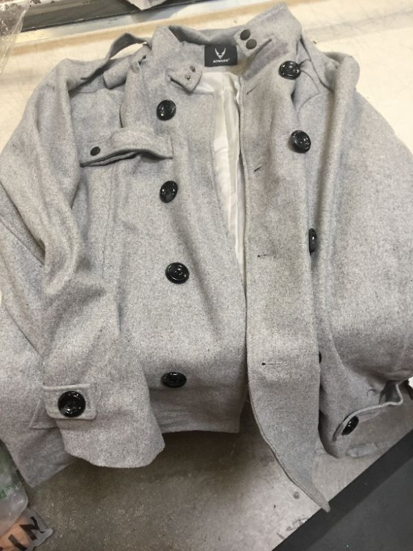 Photo 1 of AOWOFS GREY COAT JACKET SIZE L/XL