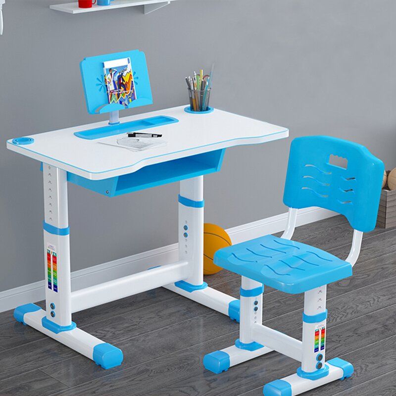 Photo 1 of Height Adjustable Children Study Desk Table &Chair Drawing Set Bookstand