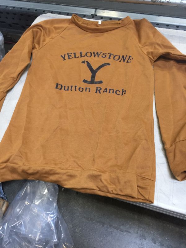 Photo 1 of BROWN ORANGE LONG SLEEVE SHIRT SMALL