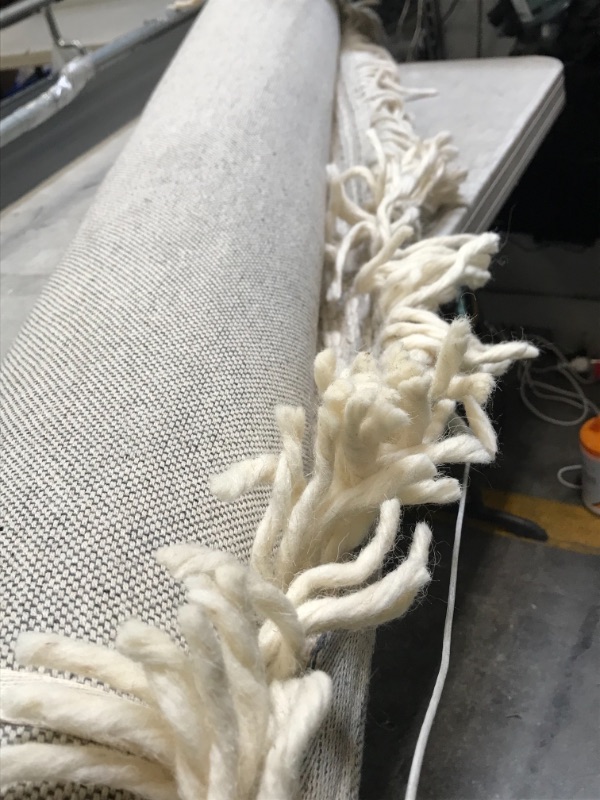 Photo 1 of 5' X 7' Textured Stripe Area Rug / Sour Cream - Hearth & Hand™ with Magnolia
