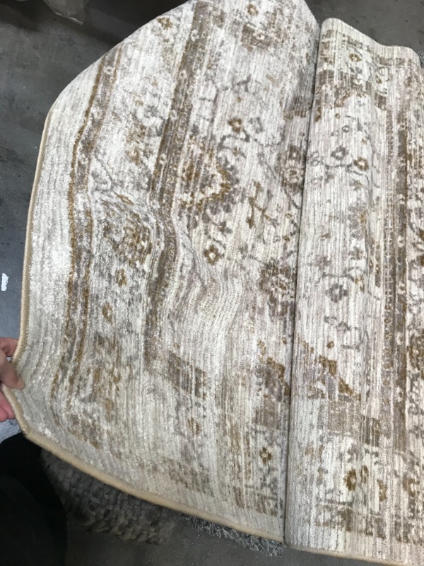 Photo 4 of 5'x7' Vintage Tufted Distressed Area Rug - Threshold™
