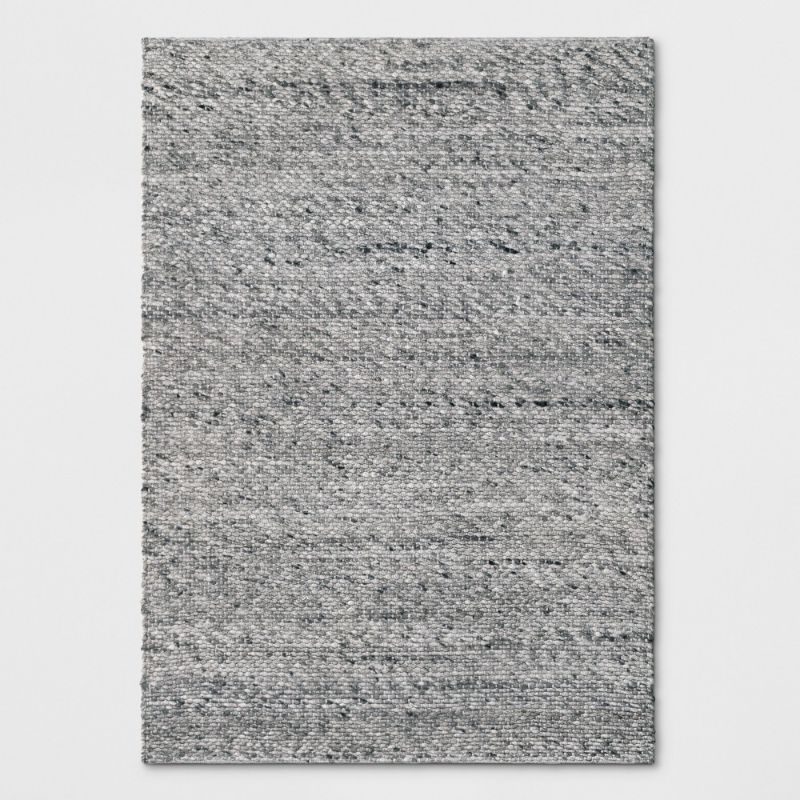 Photo 1 of 5'x7' Chunky Knit Wool Woven Rug Gray - Project 62 , Size: 5'x7'
