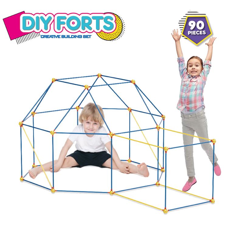Photo 1 of 90PCS Fun DIY Fort Building Kit STEM Construction Play Tent for kids
