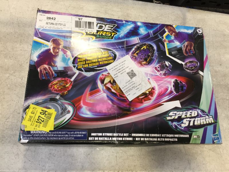 Photo 1 of Beyblade Burst Surge Speedstorm Motor Strike Battle Set