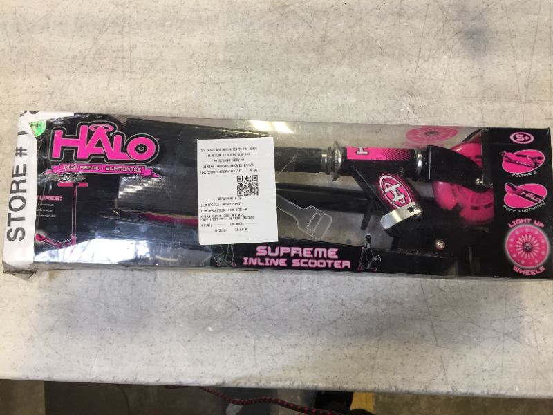 Photo 2 of HALO Rise Above Supreme Inline Scooter - Pink & Black