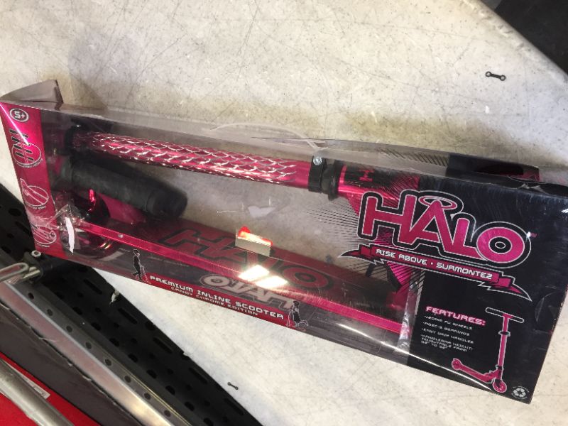 Photo 3 of HALO Rise Above Candy Chrome Premium Inline Scooter - Chrome Pink