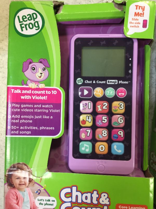 Photo 2 of LeapFrog - Chat and Count Emoji Phone - Multi-color