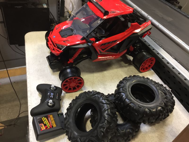 Photo 2 of New Bright RC 1:5 Scale Remote Control Polaris RZR XP PRO ATV 2.4GHz 12.8V
