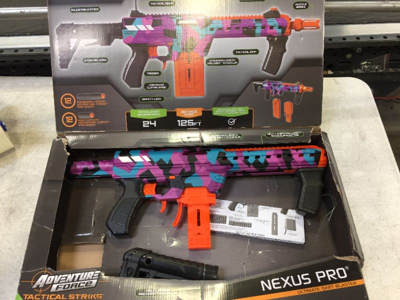 Photo 2 of Adventure Force Tactical Strike Nexus Pro Ultimate Dart Blaster – Shoots Over 125 FT - Special Graphic Camo Edition
