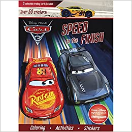 Photo 2 of Disney Pixar Cars 3: Speed to the Finish Paperback Coloring Book. Pack of 2