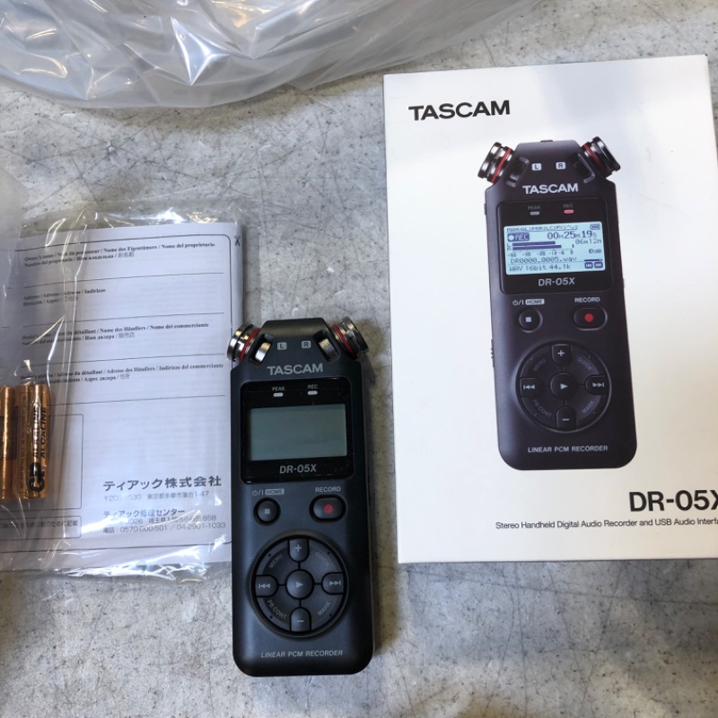 Photo 3 of Tascam DR-05X Stereo Handheld Digital Recorder and USB Audio Interface, DR-05X (DR-05X)
