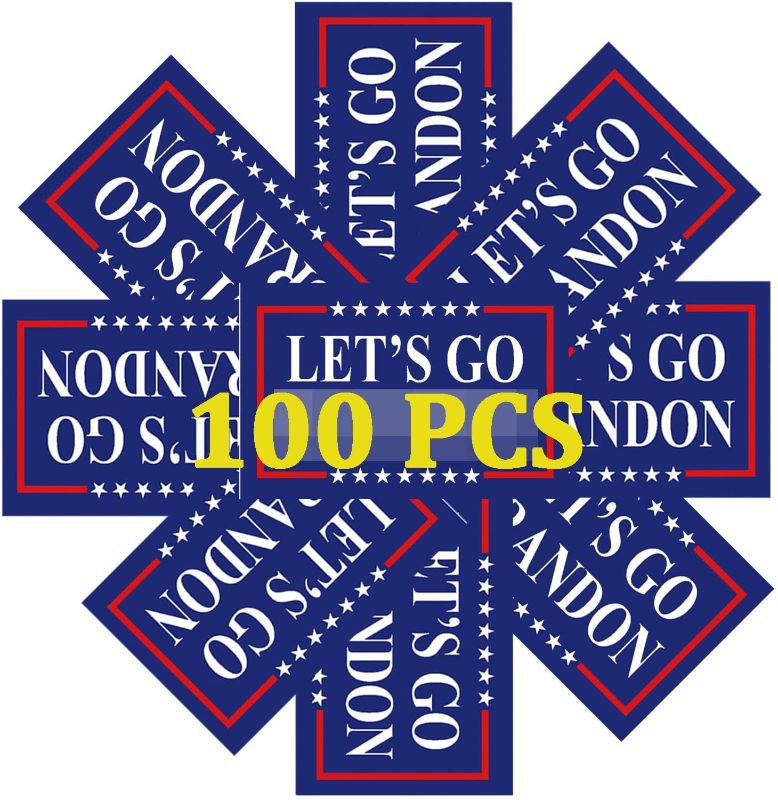 Photo 1 of 100 Pcs Let's Go Stickers, Funny Bumper Stickers for Cars Trucks Windows Laptop | 3.2" x 2"
