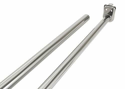 Photo 2 of Adjustable Closet Rod 30-48 Inches Polished Chrome Steel Construction Durable
