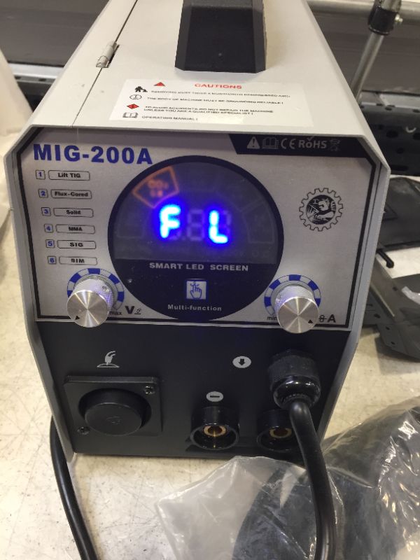 Photo 5 of Mig Tig Welder, 200A Welding Machine, 6 in 1 Combo Aluminum Welding Machine, Flux Core Welder, Portable Welder Automatic Wire Feeding Wire, Dia. 0.68-1.0 MM w/1 KG Welding Wire Stick Welder