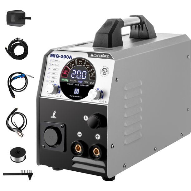 Photo 1 of Mig Tig Welder, 200A Welding Machine, 6 in 1 Combo Aluminum Welding Machine, Flux Core Welder, Portable Welder Automatic Wire Feeding Wire, Dia. 0.68-1.0 MM w/1 KG Welding Wire Stick Welder