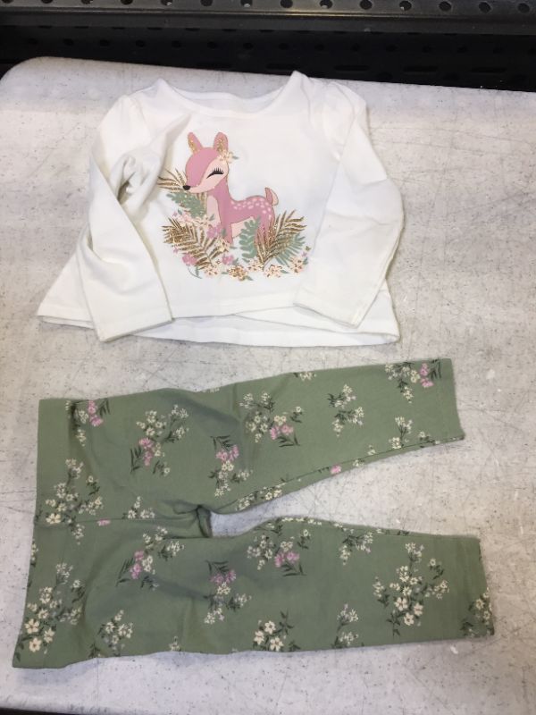 Photo 2 of The Children's Place Baby & Toddler Girls Floral Deer 2-Piece Set
Size: 12-18 Months