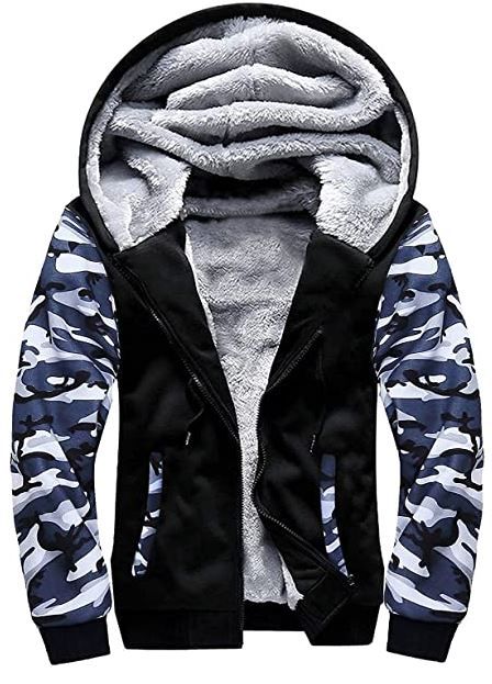 Photo 1 of Little Beauty Hoodies for Men Zip Up Sweashirts Fleece Sherpa Lined Winter Wool Heavyweight Jacket
Size: L