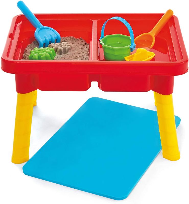 Photo 1 of Toddler Sensory Table | Kids Table with Lid | Sensory Bin | Kidoozie | Mega Block Compatible Lid | Indoor Outdoor Use , Red
