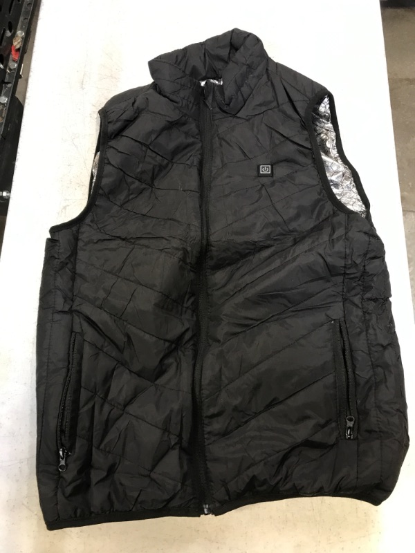 Photo 1 of Generic Black Waterproof Sleeveless Heated Vest Jacket. Large